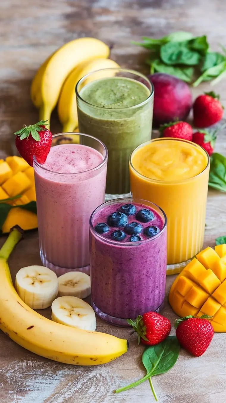 Boissons fraîches et fruits d'été